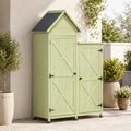Wooden Outdoor Storage Cabinet Set by Unknown