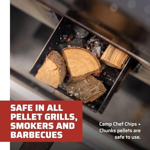 Camp Chef Premium Hardwood Chips - Wood Chips for Smoking & Outdoor Grilling - Compatible with Pellet Grills, Smokers & Barbecues - Made in The USA - Cherry, 192 cu in (Pack of 6) - Image 5