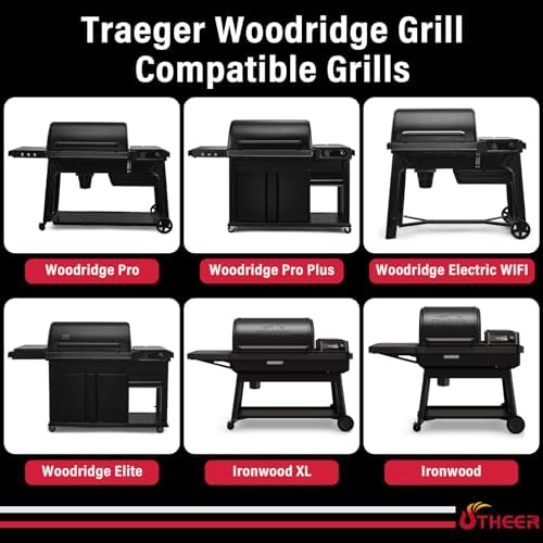 Utheer Folding Front Shelf for Traeger Woodridge Pro/Elite, Ironwood/XL - Image 5