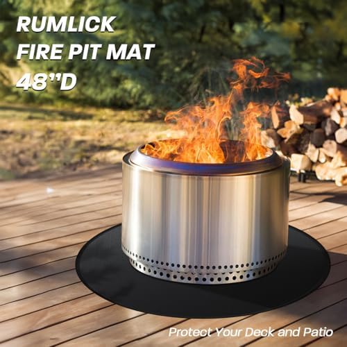 48" Fire Pit Mat for Solo Stove Yukon - Round Under Grill Mat - Image 2
