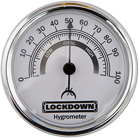 Lockdown Vault Hygrometer for Monitoring Humidity and Moisture Control in Gun Vault, Safe, Storage by Lockdown