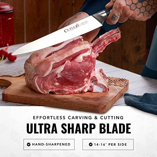 Cutluxe Turkey Carving Knife Set – Carving Fork & Knife for Meat & BBQ - Image 6
