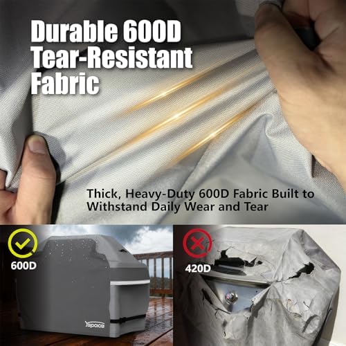 YSPACE Grill Cover for Outdoor Grill, Heavy Duty Waterproof BBQ Cover - Image 4
