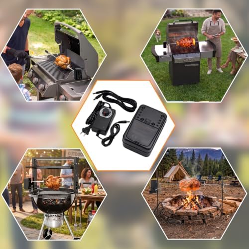 Universal Adjustable Speed Rotisserie Motor, with USB Plug & Power Adapter - Image 4