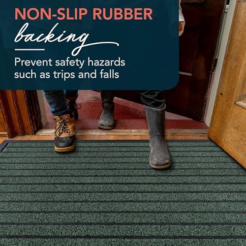 ubdyo Extra Durable Door Mat Outside Entrance (47" x 32", Bright Green) - Image 5