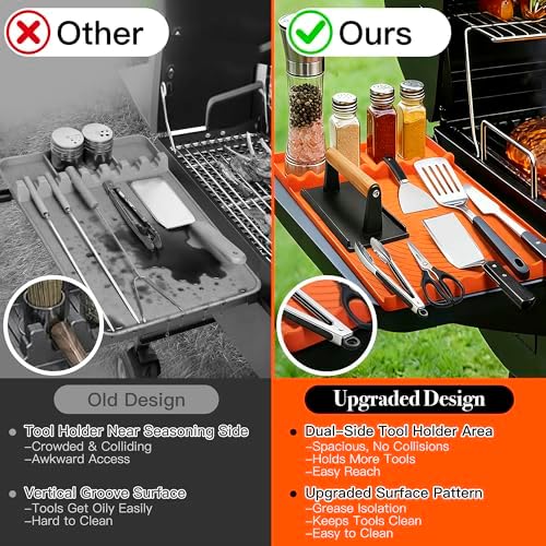 Silicone Grill Mat for Blackstone Griddle Accessories (Orange) - Image 2