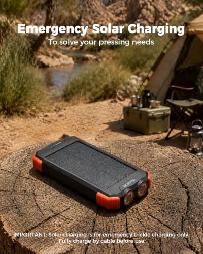 BLAVOR Solar Power Bank 10,000mAh Portable Wireless Charger for Cell Phones - Image 6