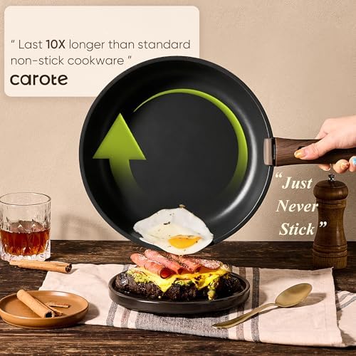 CAROTE 33pcs Pots and Pans Set Non Stick, Detachable Handle Cookware, Black - Image 5