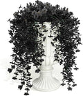 RECUTMS Black Hanging Flowers 3Pcs Artificial Petunias for Outdoors by RECUTMS