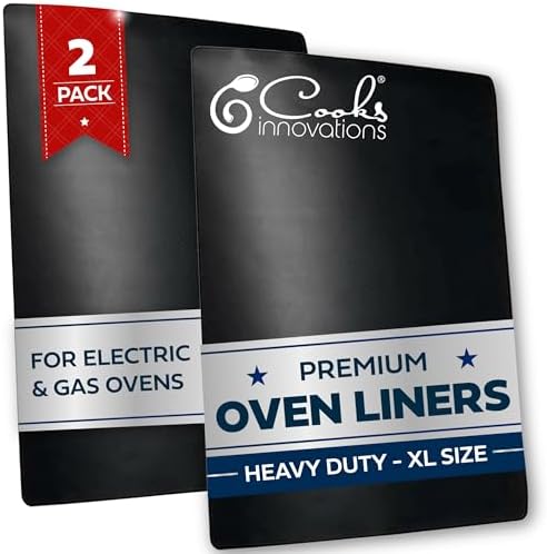 Cooks Innovations Non-Stick Oven Liner 2 Pack BPA-Free Heat Resistant Mat by CooksInnovations