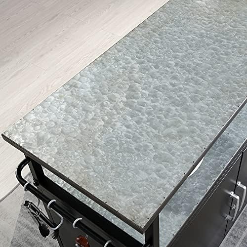 FirsTime & Co. New & Improved Black Davidson Outdoor Grilling Kitchen Cart Island, Portable Patio Table, Metal Food Prep Worktable, 31.5 in. x 35.25 in. - Image 3