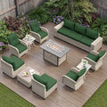 Outdoor Patio Furniture Set PE Wicker Rattan Outdoor Sectional Sofa by MuphyersPatioFurniture