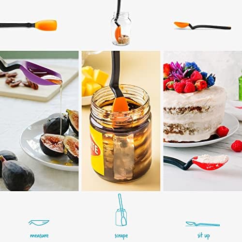 Dreamfarm Mini Supoon - Silicone Pro-Grade Non-Stick Jar Scraping Spoon Mini Orange - Image 3