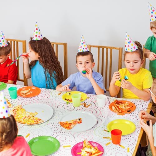 Breroa 72 Pcs Neon Paper Plates 7 Inch Bulk Neon Plates Disposable - Image 6