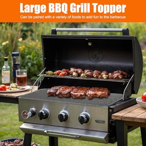 10 Pack BBQ Grill Mesh Mat,Mesh Baking Tray,Grill Mesh,Disposable Barbecue Padding for Outdoor Barbecues (10 Pack) - Image 5