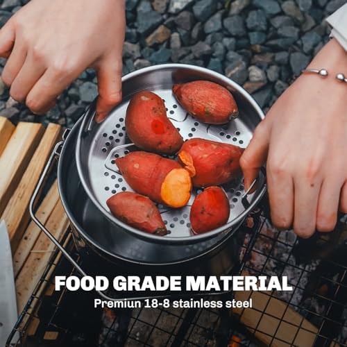 Firemaple Antarcti 1.8L Stainless Steel Pot Food Grade SUS304 Camping Pot - Image 2