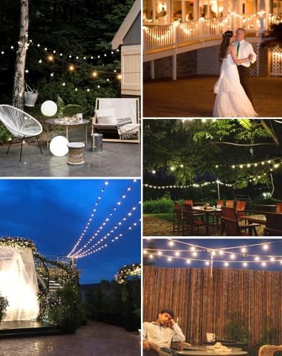 Zuske Outdoor String Lights, 200FT G40 LED IP65 Waterproof Patio Lights - Image 7