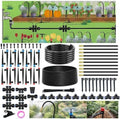 240FT Drip Irrigation System for Garden: Quick Connect 1/2" OD 5/16" ID PE Main Tubing Automatic Sprinkler Kit Adjustable Misting Part 1/4" Watering Hose for Outdoor Raised Bed Plants Flower Yard by Unknown