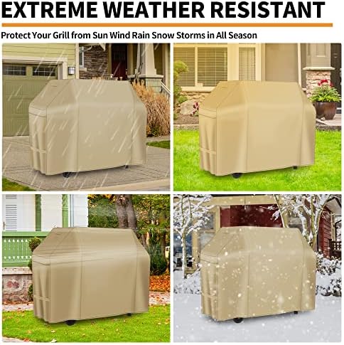 NEXCOVER 50 Inch Waterproof Grill Cover, Outdoor Heavy Duty 600D BBQ Cover, Fade & Weather Resistant Upgraded Material, Barbecue Cover for Weber, Brinkmann, Char Broil, Holland. - Image 6