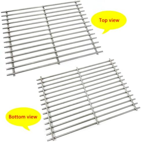 DS102 Solid Stainless Steel Cooking grids/grates 17" x 12 1/2" Replacement for Charbroil 461320507, 461320508, 463250509, Great Outdoors, Thermos, Vermont Castings Gas Grills, set of 2 - Image 3