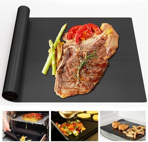 UBeesize 13x90 Inch Copper Grill Mat Roll, Non-Stick Heavy Duty BBQ Mat by UBeesize