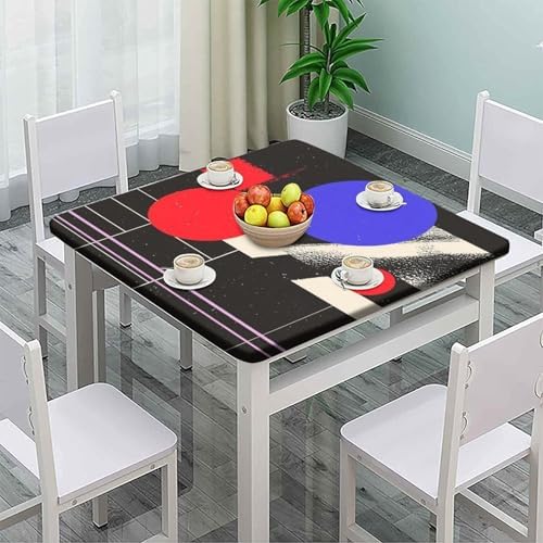 Outdoor Square Tablecloth, Modern Minimalism Pattern Printed on Polyester Card Table Cover, Perfect for Everyday Use Home Decor, Fit for 60" x 60" Square Tables - Image 2