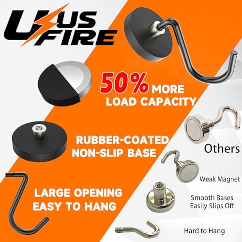 Smoker Grill Hooks 4 Pack Heavy Duty,Non-Slip Magnetic Hook for Grill Utensils,Strong Magnetic Hooks for Traeger Blackstone Pit Boss Camp Chef Z Grills BBQ Grill Accessories - Image 4