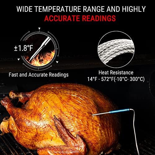 TempPro TempSync 1000FT Wireless Meat Thermometer for Grill with 4 Probes - Image 6