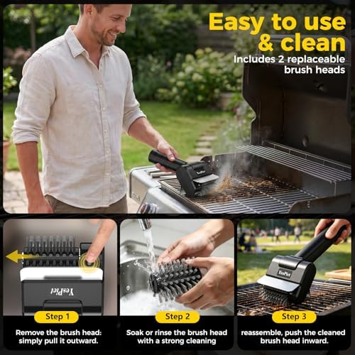 Electric Grill Brush, Cordless Rechargeable Grill Cleaner, BBQ Grill Brush - Image 7
