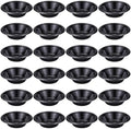 24 Pack 16oz Black Disposable Plastic Bowls Dessert, Ice Cream, Salad, Soup Serving Cups for Party, Picnic, Food Snacks (Black) by Unknown