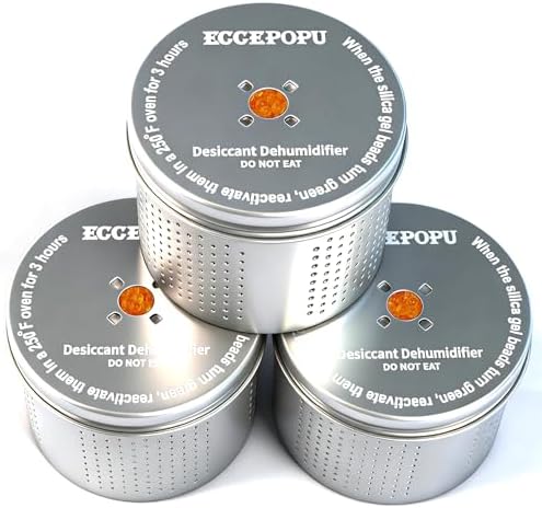 Gun Safe Dehumidifier, Silica Gel Desiccant Canister(3 Units) by ECCEPOPU