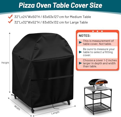 Outdoor Pizza Oven Table Cover for 32 Inch Medium Ooni Oven Table - Image 3