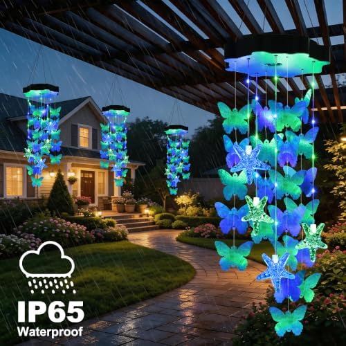 Toodour Solar Wind Chimes for Outside, Waterproof Outdoor - Image 7
