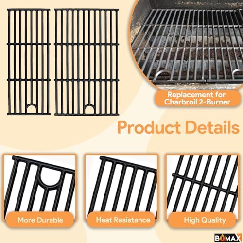 BQMAX 17 Inch Grill Grate for Charbroil Performance 2 Burner 463660421 - Image 4