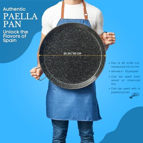 Garcima 20-Inch Enameled Steel Paella Pan, 50cm - Image 7