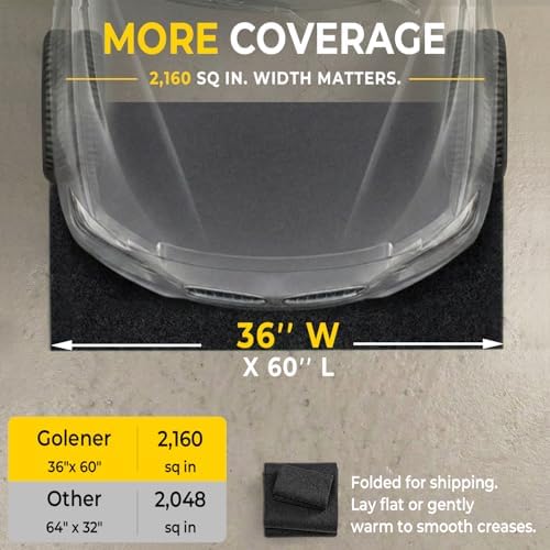 Heavy Duty Oil Spill Mat, Oil Mat, Garage Floor Mats for Under Car, 36"x60" - Image 2