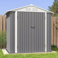Patiowell 6x4 FT Outdoor Storage Shed, Metal Outdoor Sheds with Vents&Lock by Patiowell