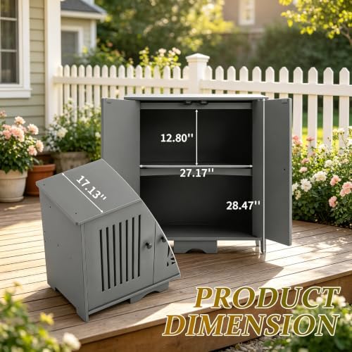 Outvita Outdoor Storage Cabinet PVC 2-in-1 Workstation - Image 6
