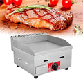 Gas Griddle Lpg Commercial Stainless Steel Heavy Duty Restaurant Outdoor Griddle Gas Baking Plate Burger Grill Large Non-Stick Burners Flat Hot Plate and Can Cook (718b) by Unknown