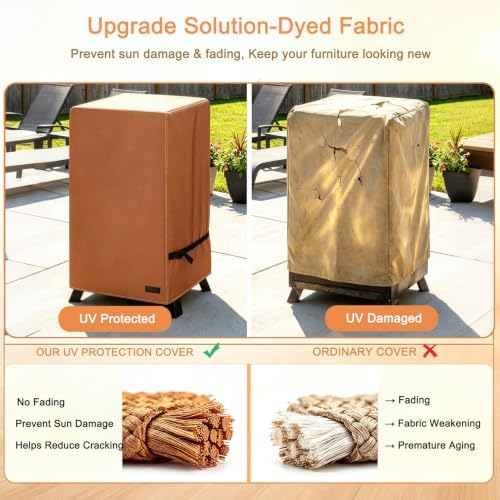 NetttyPro Electric Smoker Cover 40 inch for Outside, 25" W x 23" D x 43" H - Image 5
