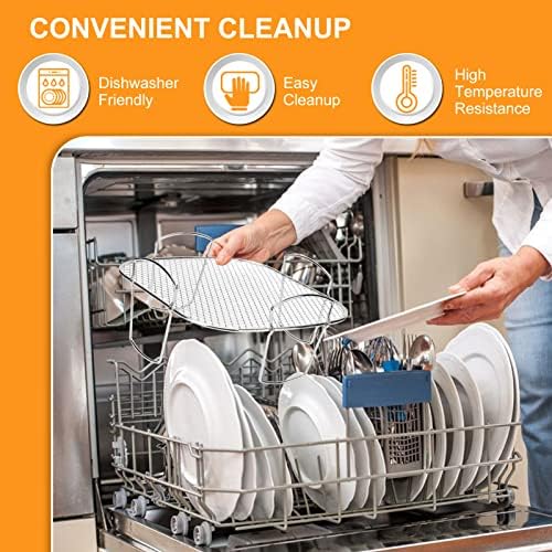 Air Fryer Basket for Nuwave Oven, Steel Grill Basket, Non-stick Mesh Basket Set, Air Fryer Tray Wire Rack Roasting Basket - Image 3