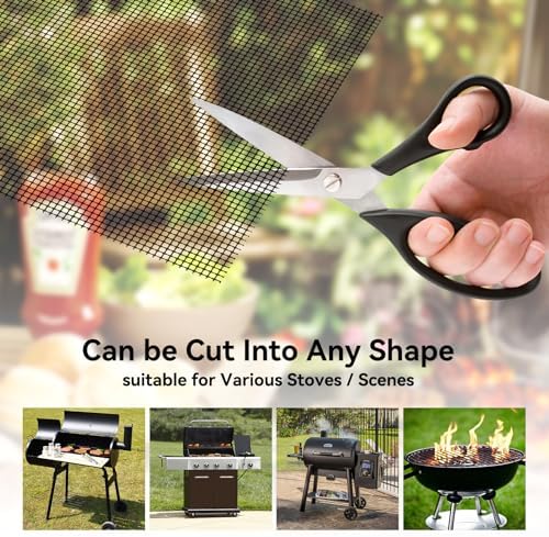Dailyart Grill Mesh Mat Set of 5 Non-Stick Grill Mats for Outdoor Grill - Image 5