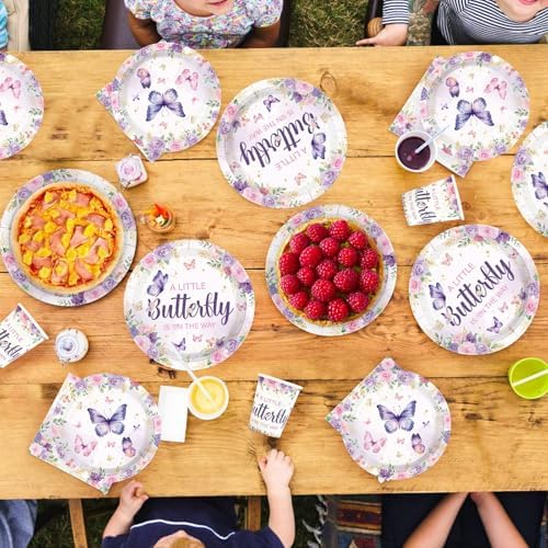 250 Pcs Butterfly Baby Shower Decorations, Serves 50 - Image 6