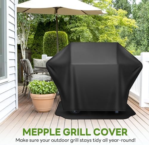 65 inch Grill Cover for Outdoor＆Undergrill Mat, Waterproof UV&Fade Proof - Image 2