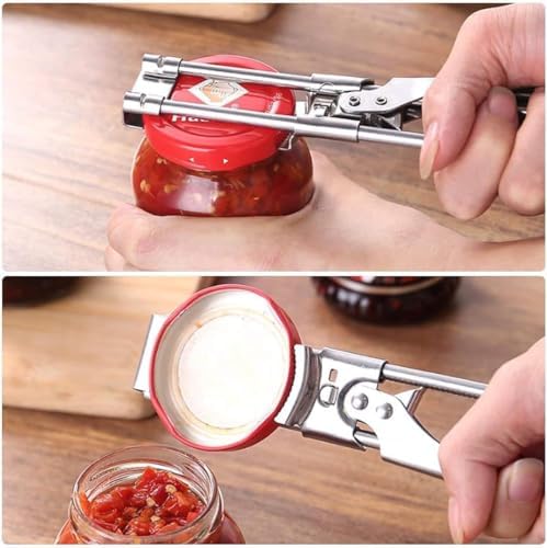 2PCS Master Jar & Bottle Opener,Adjustable Multifunctional Stainless Steel Can Opener Jar Lid Gripper,Manual,Kitchen Accessories - Image 3