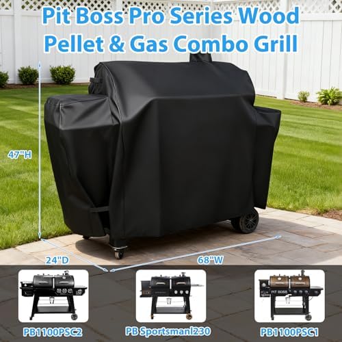 Utheer Grill Cover for Pit Boss PB1230 Combo Grill, 600D Waterproof - Image 2