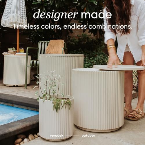 Veradek Cooler Side Table - Outdoor Cooler Table and Ice Chest - Image 4