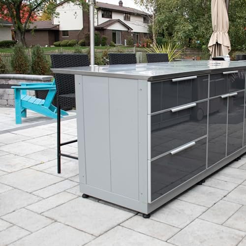 Blue Sky Outdoor Living 2-Piece Modular Outdoor Kitchen Cabinets Combo Set - Image 2