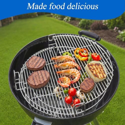 S24 (1-Pack) Cooking Grate System Grilling Accessory for Weber 22" Kettle Grill and Big Green Egg XL - Image 2