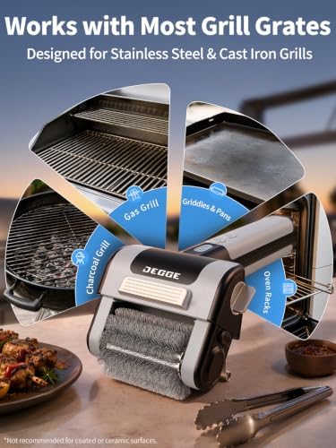 DEGGE Electric Grill Brush, Cordless BBQ Grill Cleaner with 4500mAh Battery - Image 6
